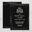 Search for all black affair invitations Modern