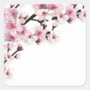 Search for pink cherry blossom wedding stickers Sakura