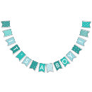 Search for turquoise bunting flags Baby shower
