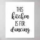 Search for black and white kitchen decor posters Cute