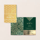 Search for luxury christmas invitations Gold foil