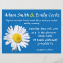 Search for blue daisy wedding invitations Simple