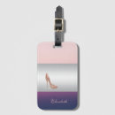 Recherche de talon bagages étiquettes Rose