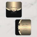 Search for luxury spa business cards Black and gold