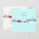 Search for red birds wedding invitations Winter
