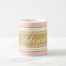 Search for light pink and gold mugs Girly