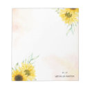 Search for sunflower notepads Yellow flowers