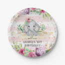 Search for elephant birthday plates Wild one