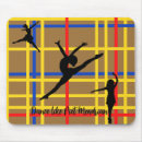 Recherche de mondrian tapis souris Rouge