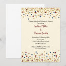 Search for confetti rehearsal dinner invitations Burgundy