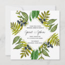 Search for foliage rehearsal dinner invitations Green