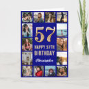 Search for 57th birthday cards Fifty seventh birthday