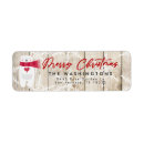 Search for polar bear return address labels Rustic