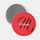 Search for initials magnets Black and white