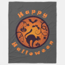 Search for halloween black cat blankets Boo