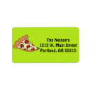 Search for pizza return address labels Slice