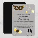 Search for new years eve masquerade party invitations Black