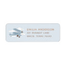 Search for airplane baby shower return address labels Vintage
