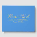 Recherche de gold wedding guest books Bleu