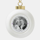 Search for purple heart ornaments Mr and mrs