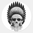 Recherche de crâne indien autocollants Américain