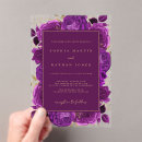 Search for purple and rose gold wedding invitations Modern
