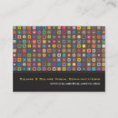 Recherche de concentration cartes visite Motif