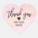 Search for heart shape thank you stickers Minimalist