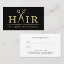 Recherche de creative appointment cards Coiffeur