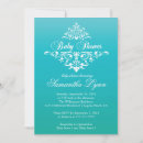 Recherche de turquoise baby shower invitations Élégant