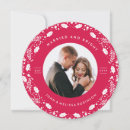 Search for holiday wedding announcement cards Wreath