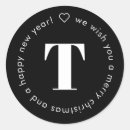 Search for monogrammed envelope seals Black and white