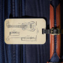 Search for guitar luggage tags Illustration