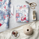 Search for christmas toile wrapping paper Red