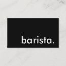 Recherche de barista cartes visite Boulangerie
