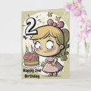 Search for 2nd for girl birthday cards 2 years old