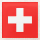 Recherche de croix rouge dessous de verres Drapeau