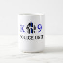Recherche de police k9 tasses Application de la loi