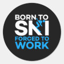 Search for funny skier stickers Ski life