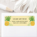 Search for pineapple return address labels Yellow