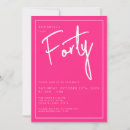 Search for female 40th birthday invitations Fortieth