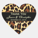 Search for leopard print thank you stickers Black