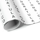 Search for congratulations wrapping paper Typography