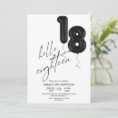 Search for black 18th birthday invitations Stylish