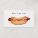 Recherche de hot dogs cartes visite Viande