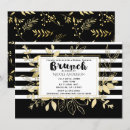 Search for black gold bridal brunch invitations Flowers