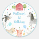 Search for barnyard stickers Farm animal birthday