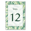 Search for fern table cards Watercolor