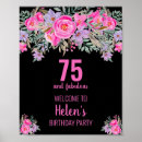 Search for 75th birthday posters Black