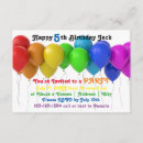 Search for rainbow balloons invitations Colourful